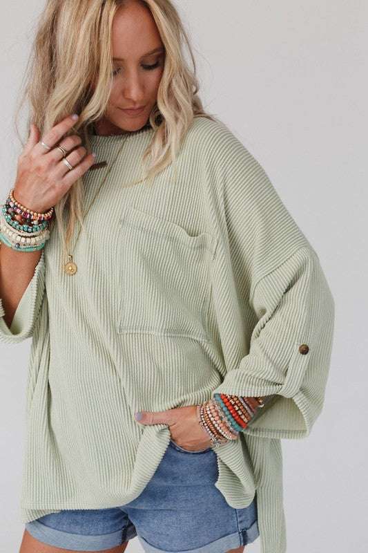 Take It Easy Oversized Top