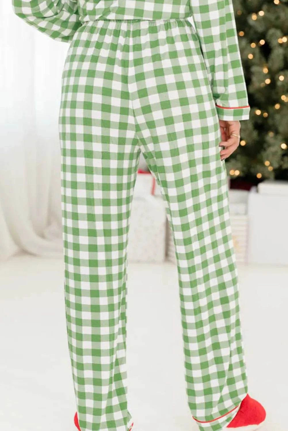 Dear Santa Plaid Lounge Sets