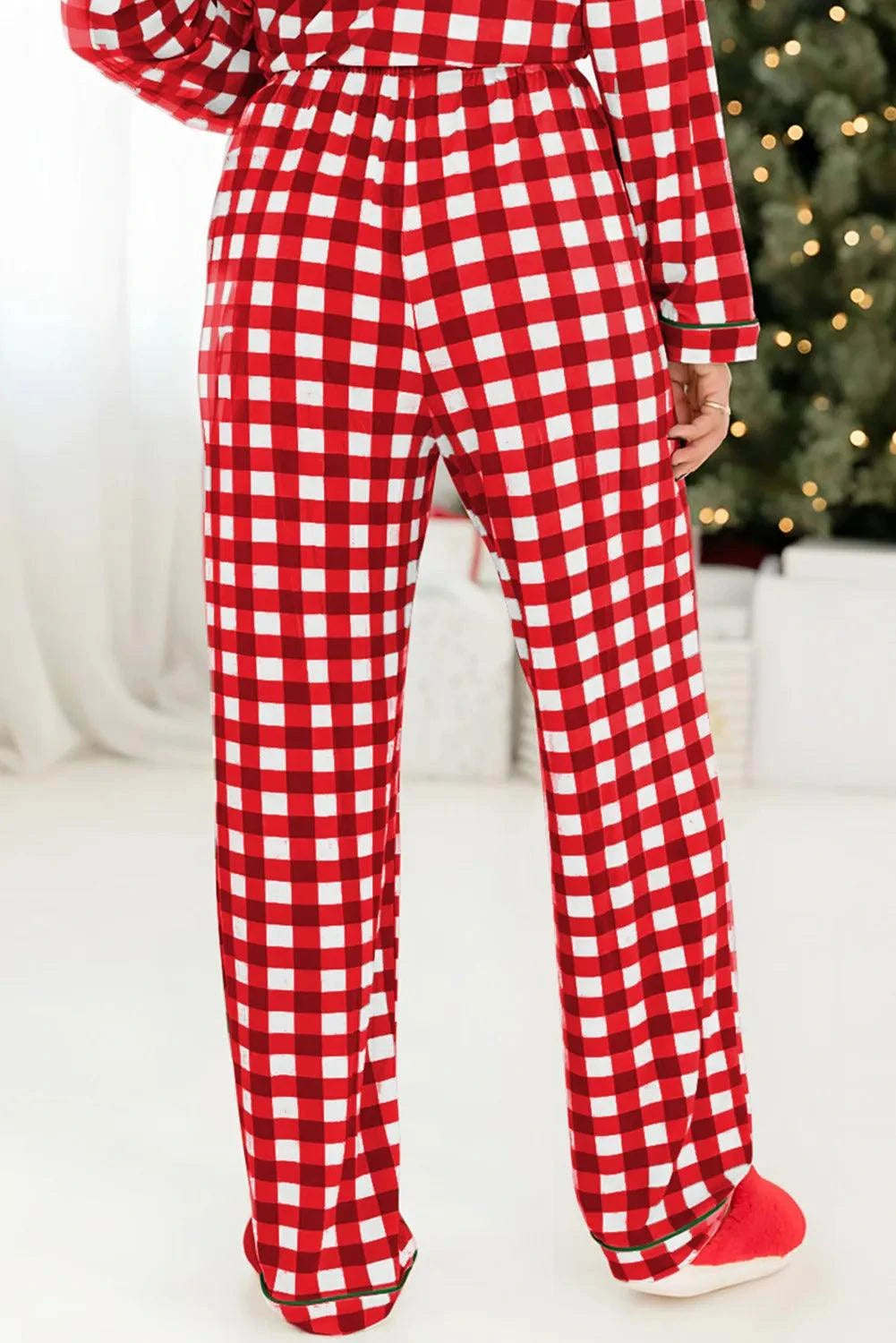 Dear Santa Plaid Lounge Sets