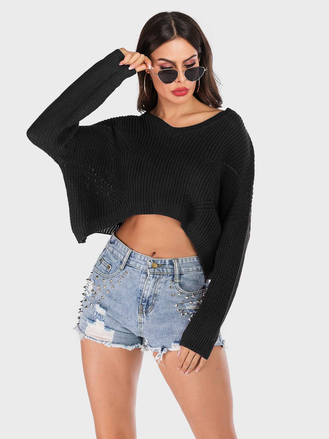 Perfect V-Neck Long Sleeve Sweater