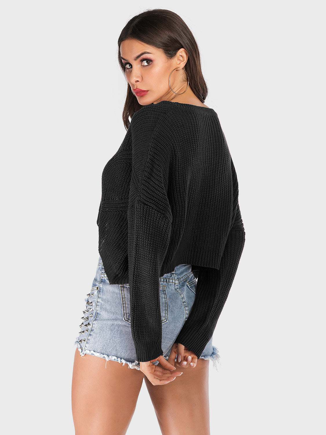 Perfect V-Neck Long Sleeve Sweater