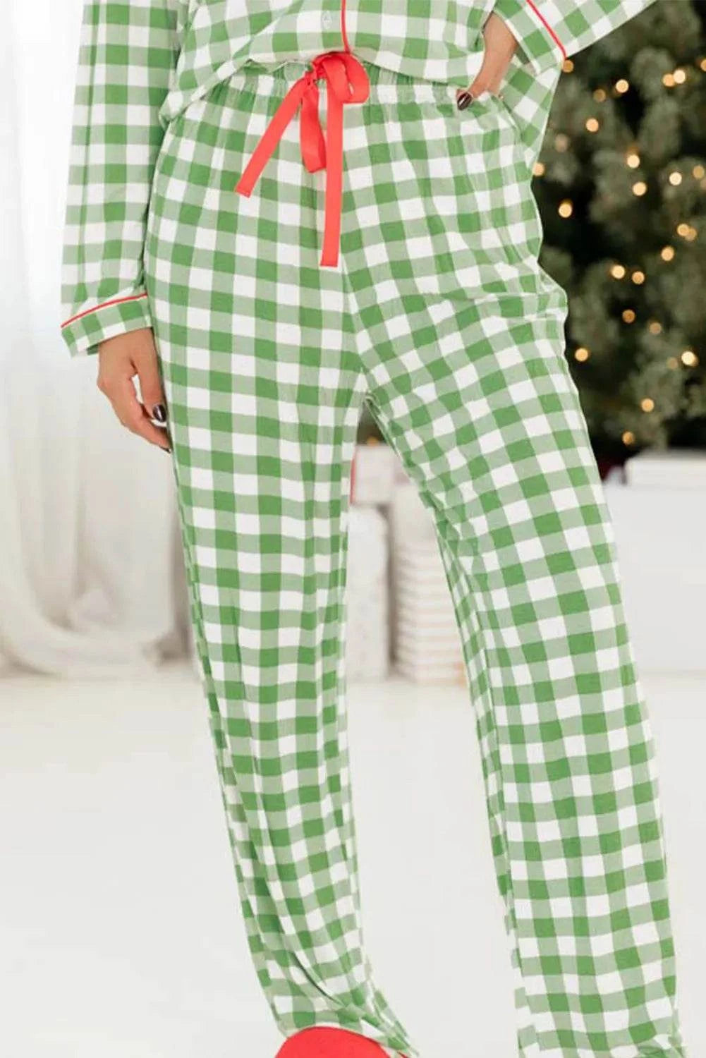 Dear Santa Plaid Lounge Sets